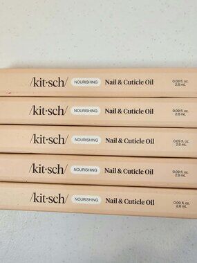 KITSCH NOURISHING NAIL CUTICLE OIL HONEY & MILK .09 fl. oz. each LOT OF 5 NEW
